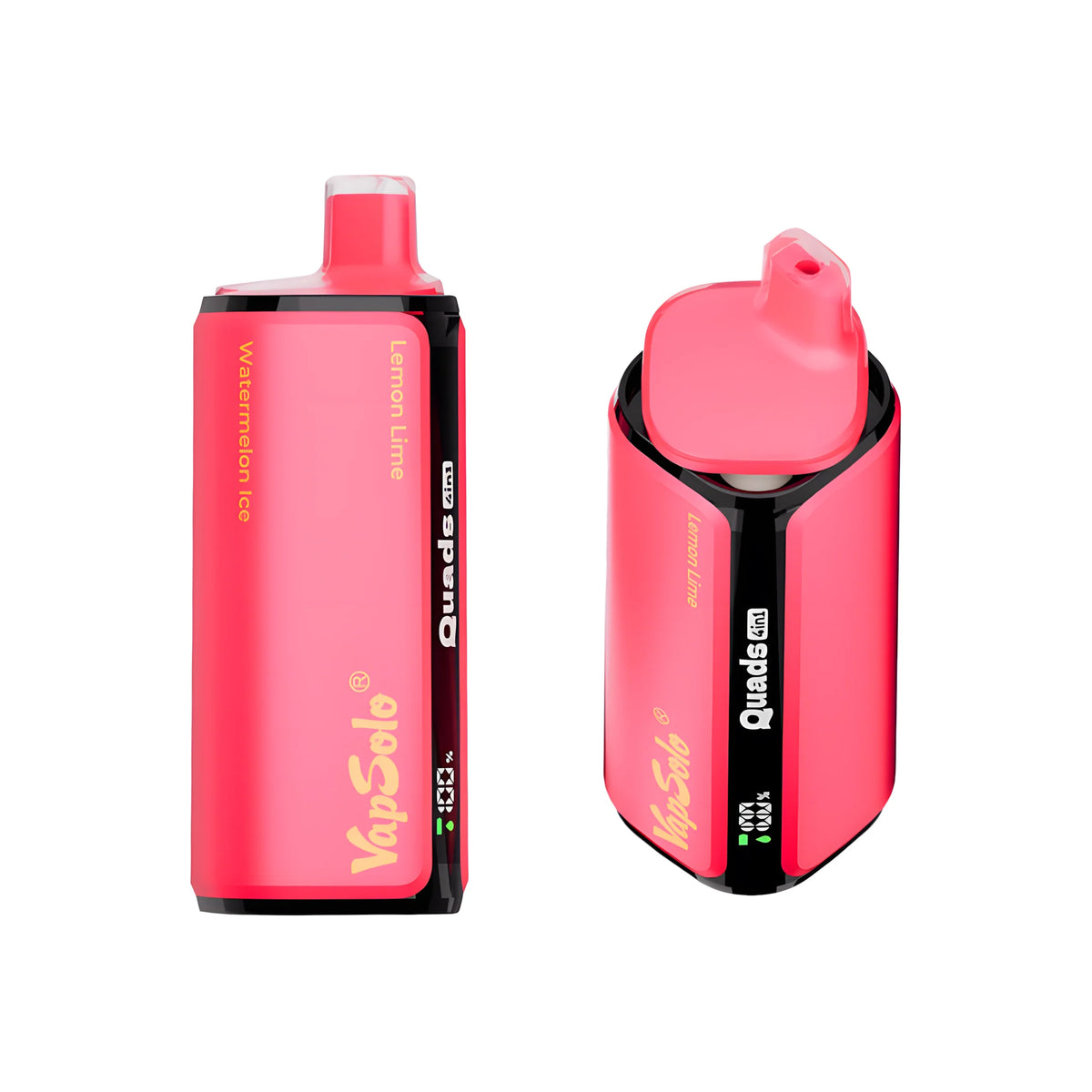 VAPSOLO QUADS 80000 Lemon Lime & Watermelon Ice & Black Ice Dragonfruit Strawberry & Love66 5% – termékkép