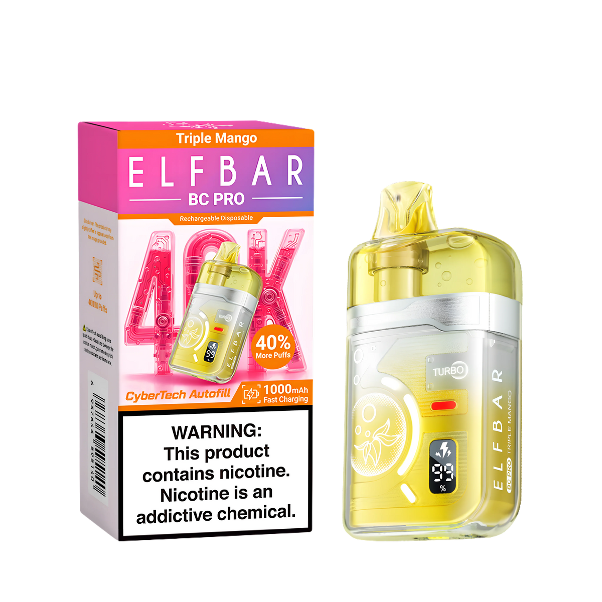 Elf Bar BC40000 Pro Triple Mango 5% – termékkép