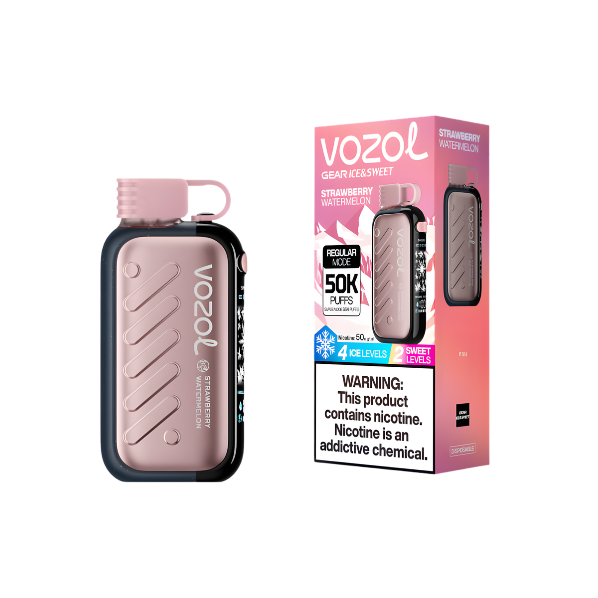 vozol-gear-50-strawberry-watermelon - termék kép