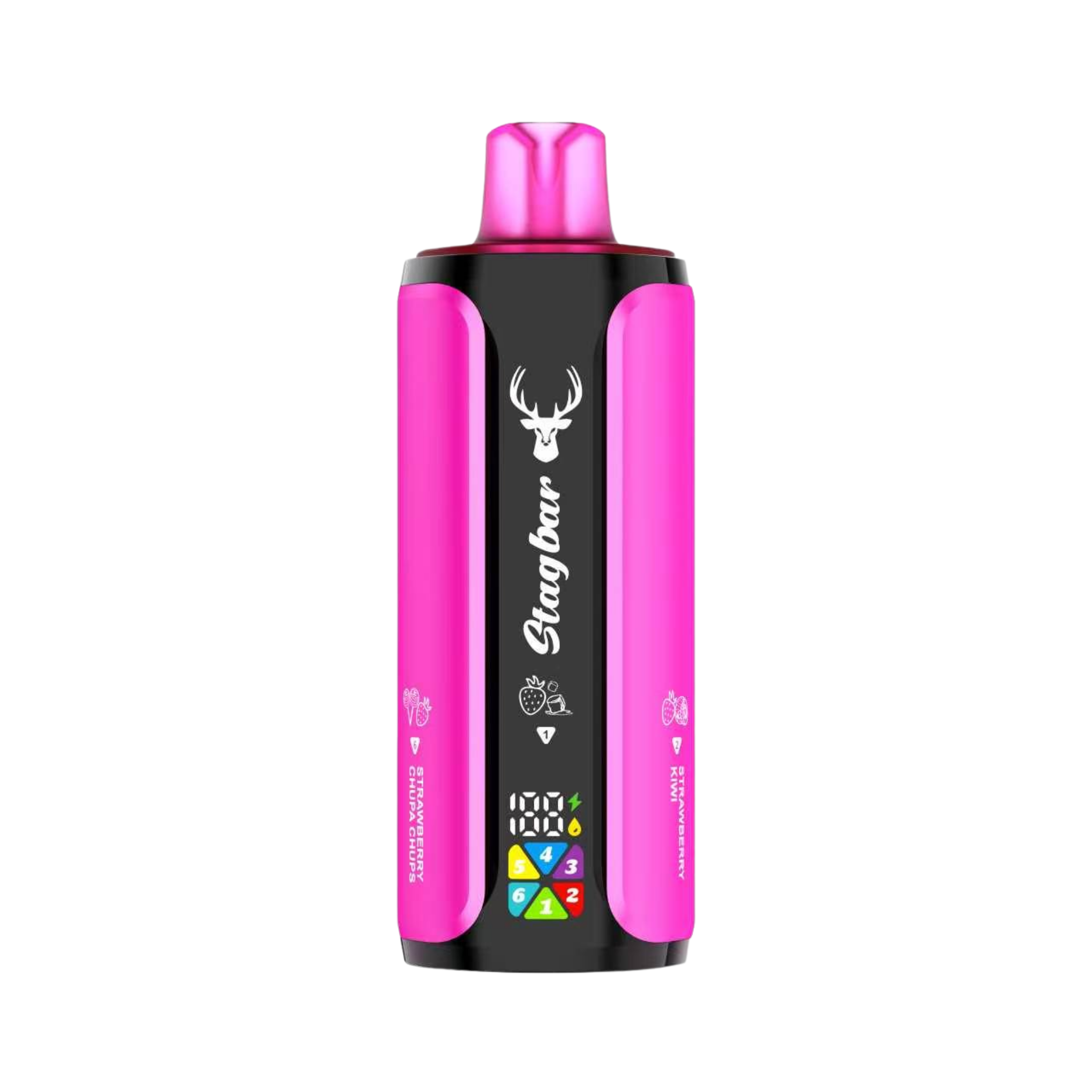 STAGBAR 6IN1 STRAWBERRY EDITION 5% RECHARGEABLE