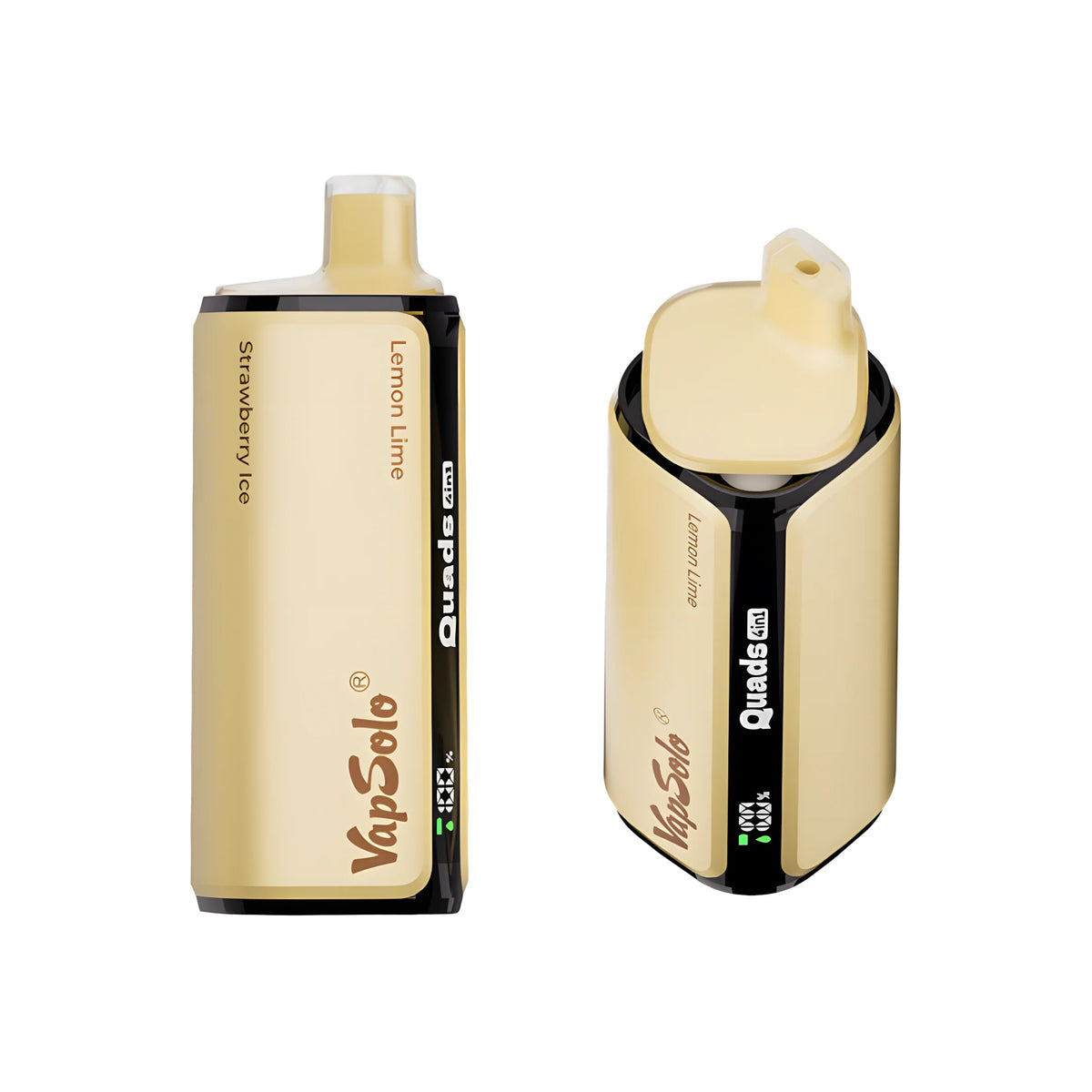 VAPSOLO QUADS 80000 Lemon Lime & Strawberry Ice & Raspberry Watermelon & Fizzy Cherry 5% – termékkép