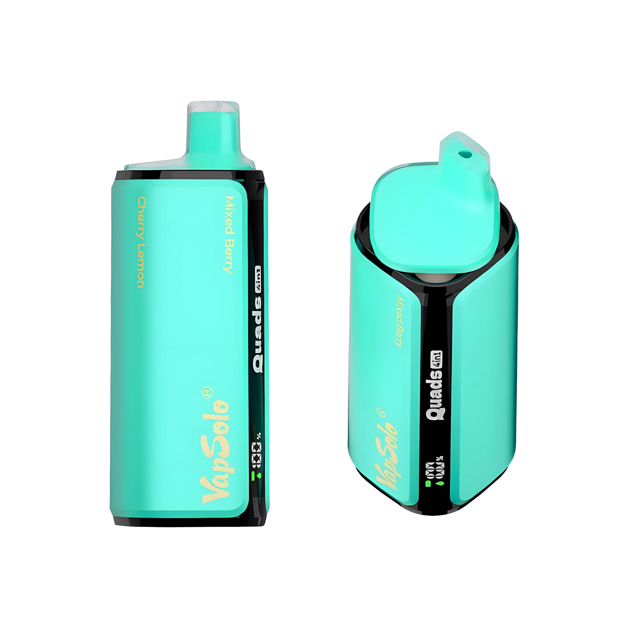 VAPSOLO QUADS 80000 Mixed Berry & Cherry Lemon & Strawberry Kiwi & Strawberry Watermelon Bubblegum 5% – termékkép