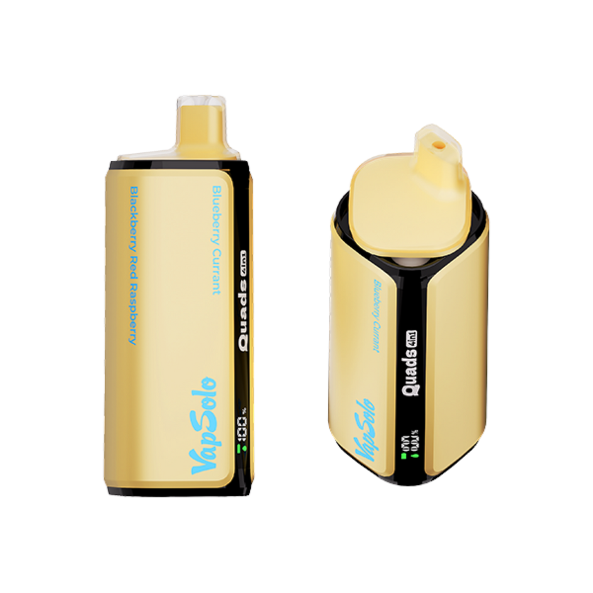 VAPSOLO QUADS 80000 Blueberry Currant & Cheese Cake & Blackberry Red Raspberry & Lime Passion Fruit 5% – termékkép