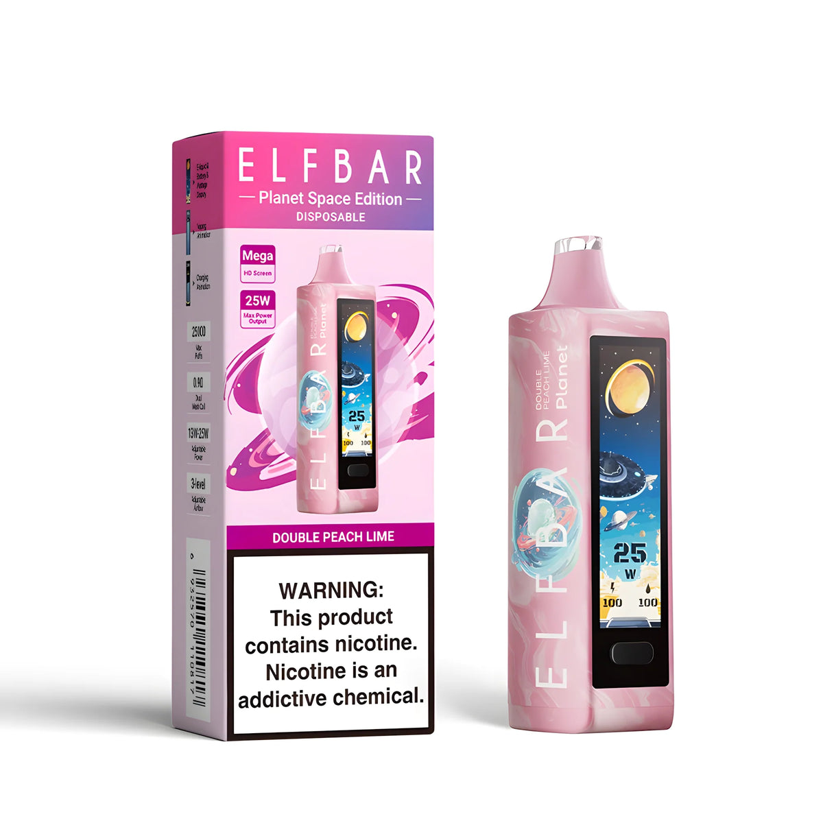 ELF BAR Planet 25000 Double Peach Lime 5% – termékkép