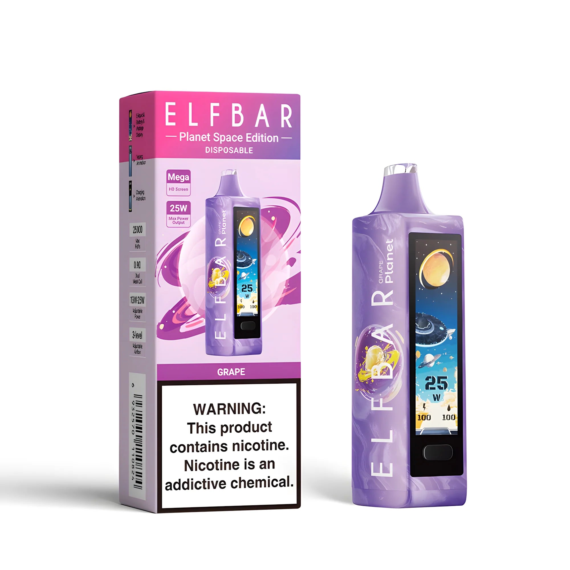 ELF BAR Planet 25000 Grape 5% – termékkép