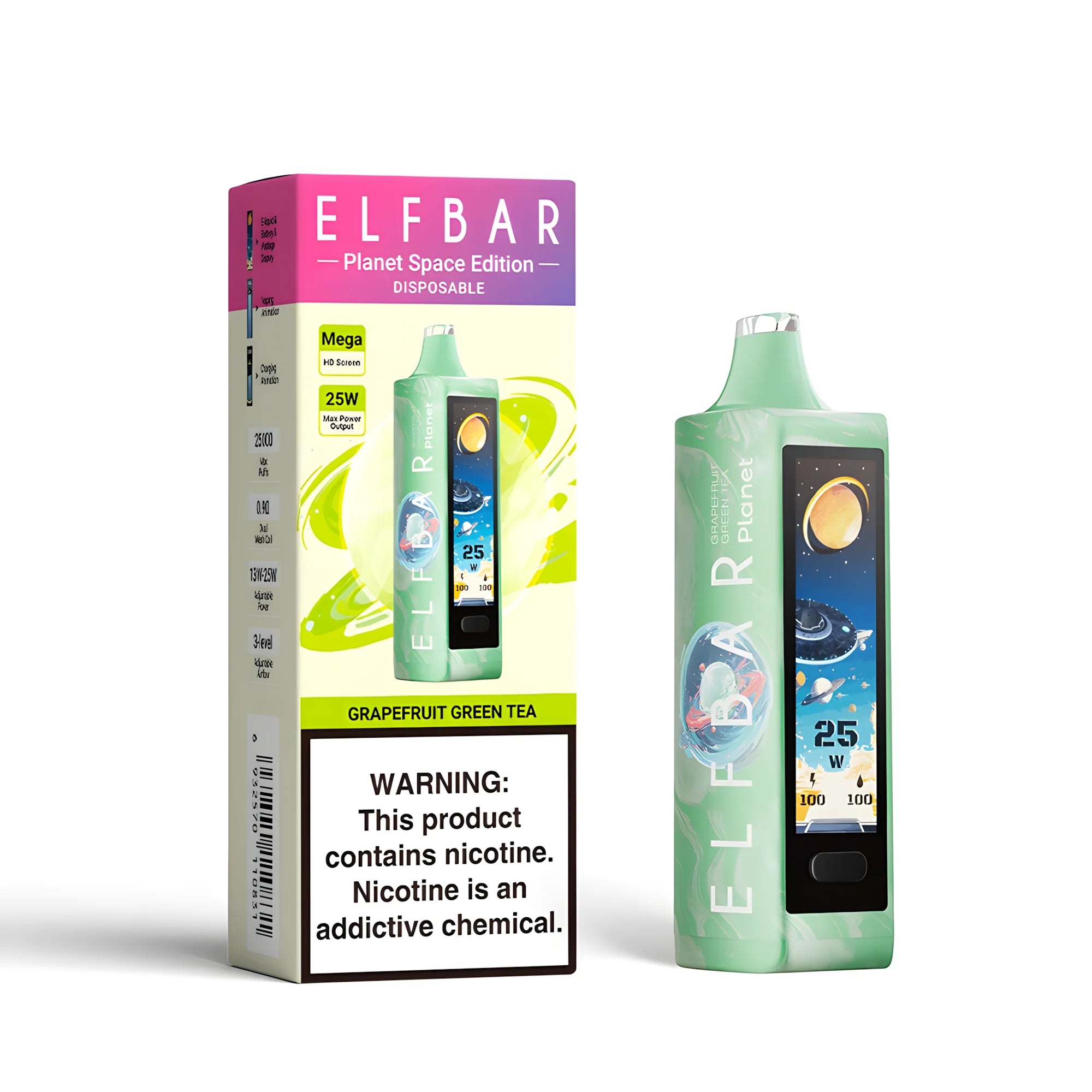 ELF BAR Planet 25000 Grapefruit Green Tea 5% – termékkép