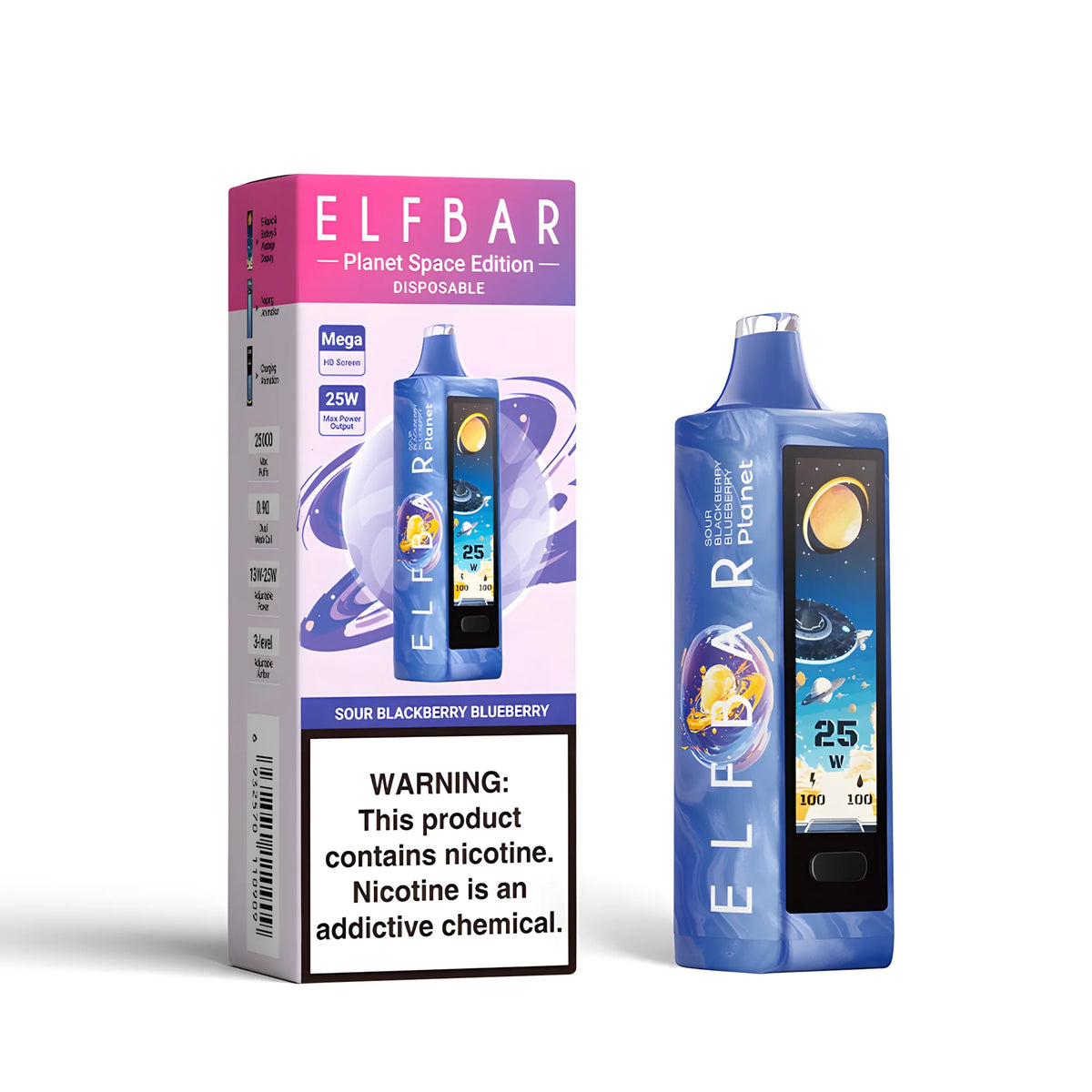ELF BAR Planet 25000 Sour Blackberry Blueberry 5% – termékkép