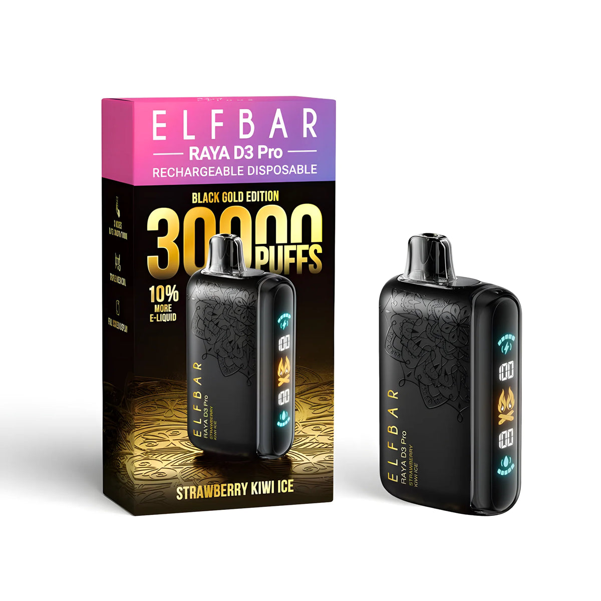 ELF BAR RAYA D3 PRO 30000 Strawberry Kiwi Ice 5% – termékkép