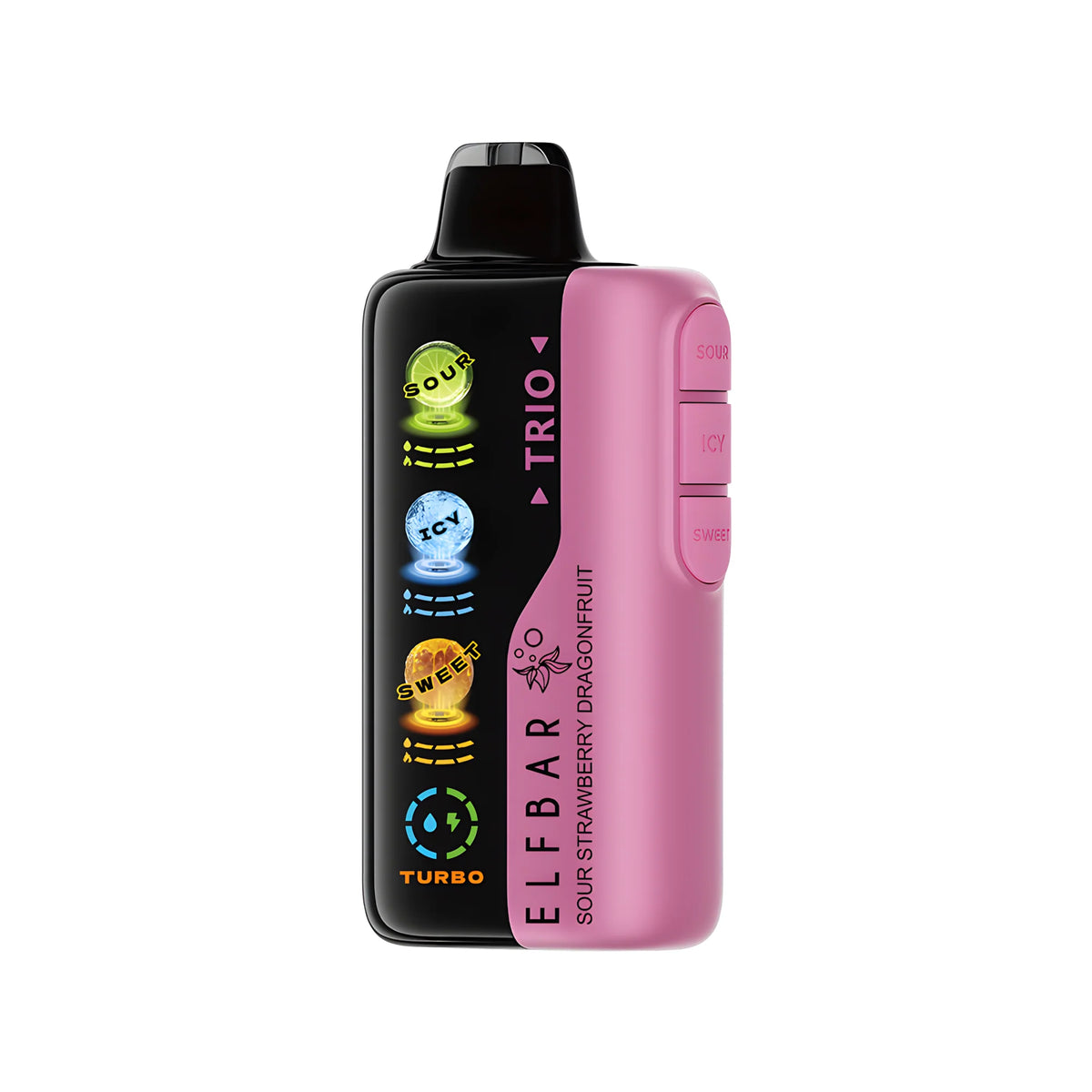 ELF BAR Trio 40000 Sour Strawberry Dragonfruit 5% nikotin – készülék, termékkép