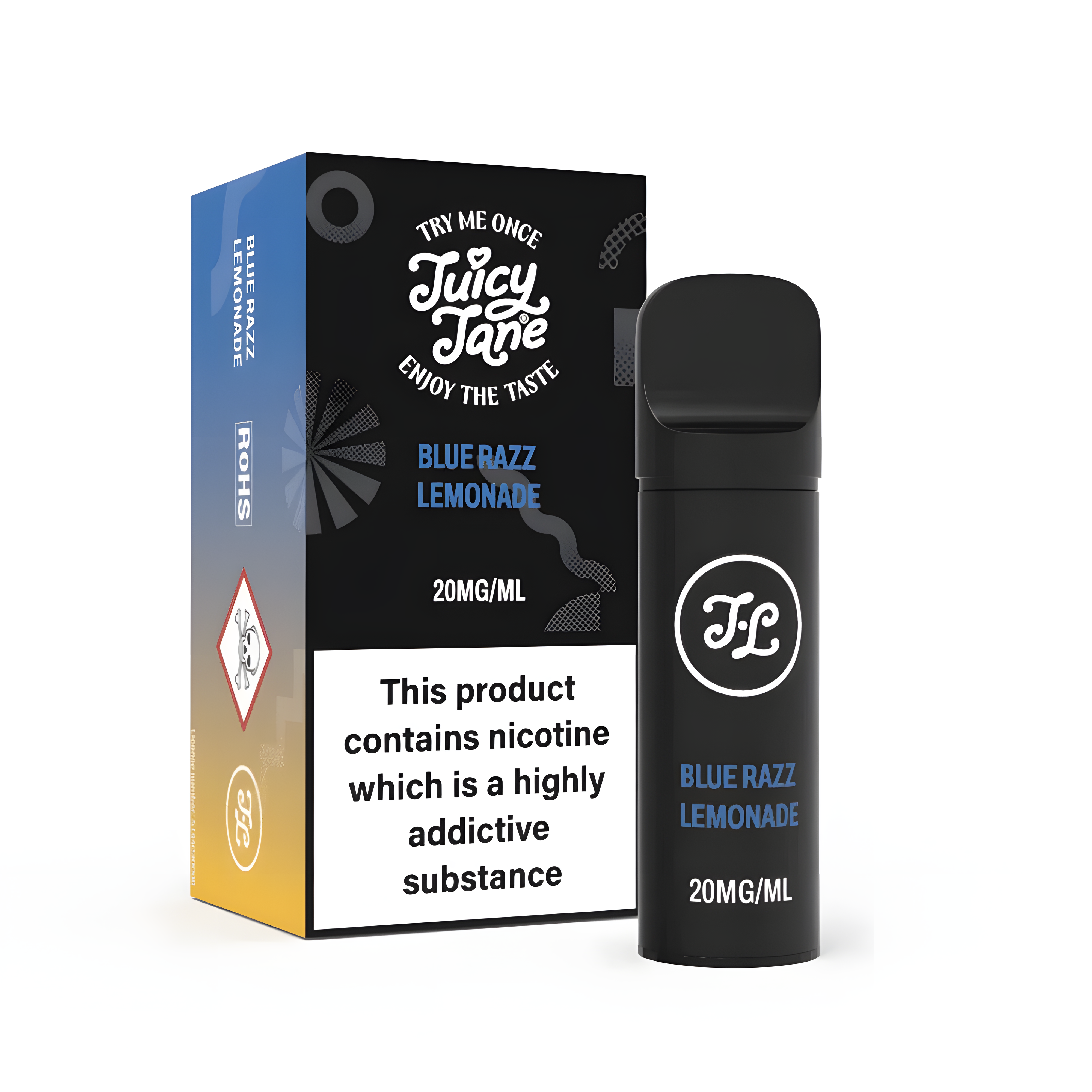 Juicy Jane Pod Blue Razz Lemonade 2% – termékkép