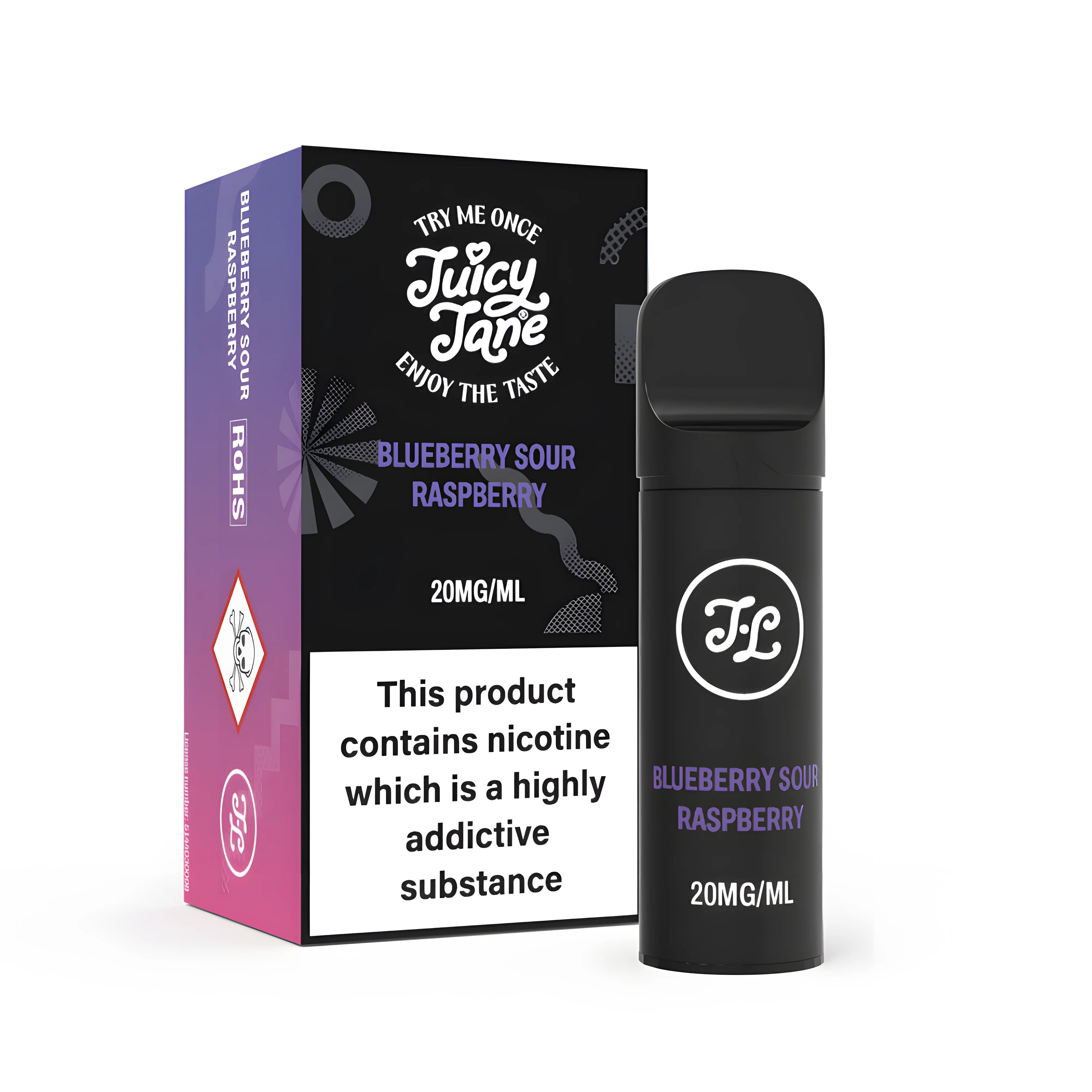 Juicy Jane Pod Blueberry Sour Raspberry 2% – termékkép