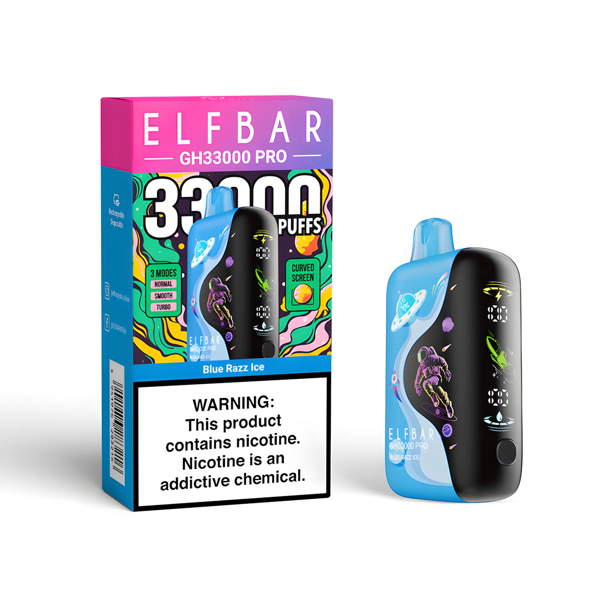 ELF BAR GH33000 PRO Blue Razz Ice 5% – termékkép