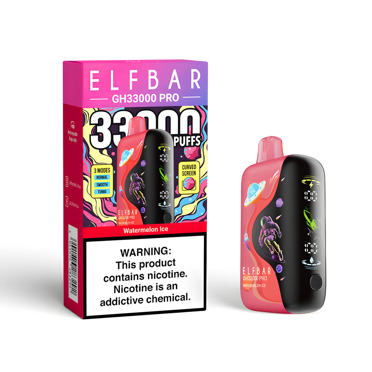 ELF BAR GH33000 PRO Watermelon Ice 5% – termékkép