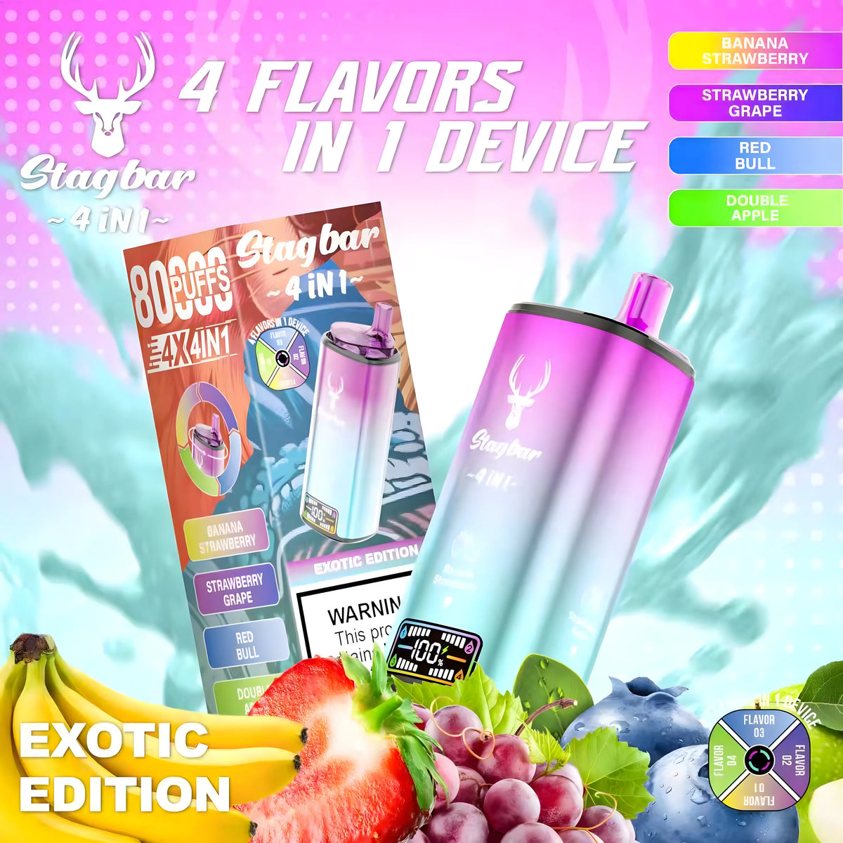 STAGBAR 4in1 Exotic Edition 5% Nicotine