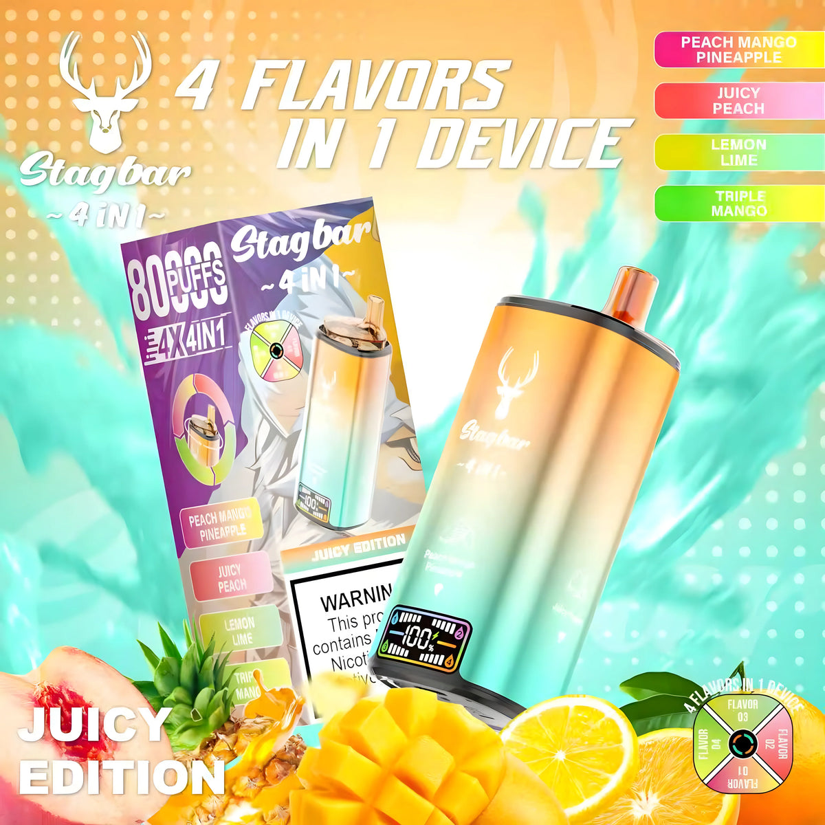 STAGBAR 4in1 Juicy Edition 5% Nicotine