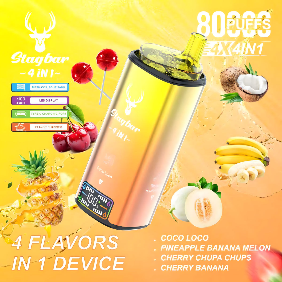 STAGBAR 4in1 Pineapple Edition 5% Nicotine