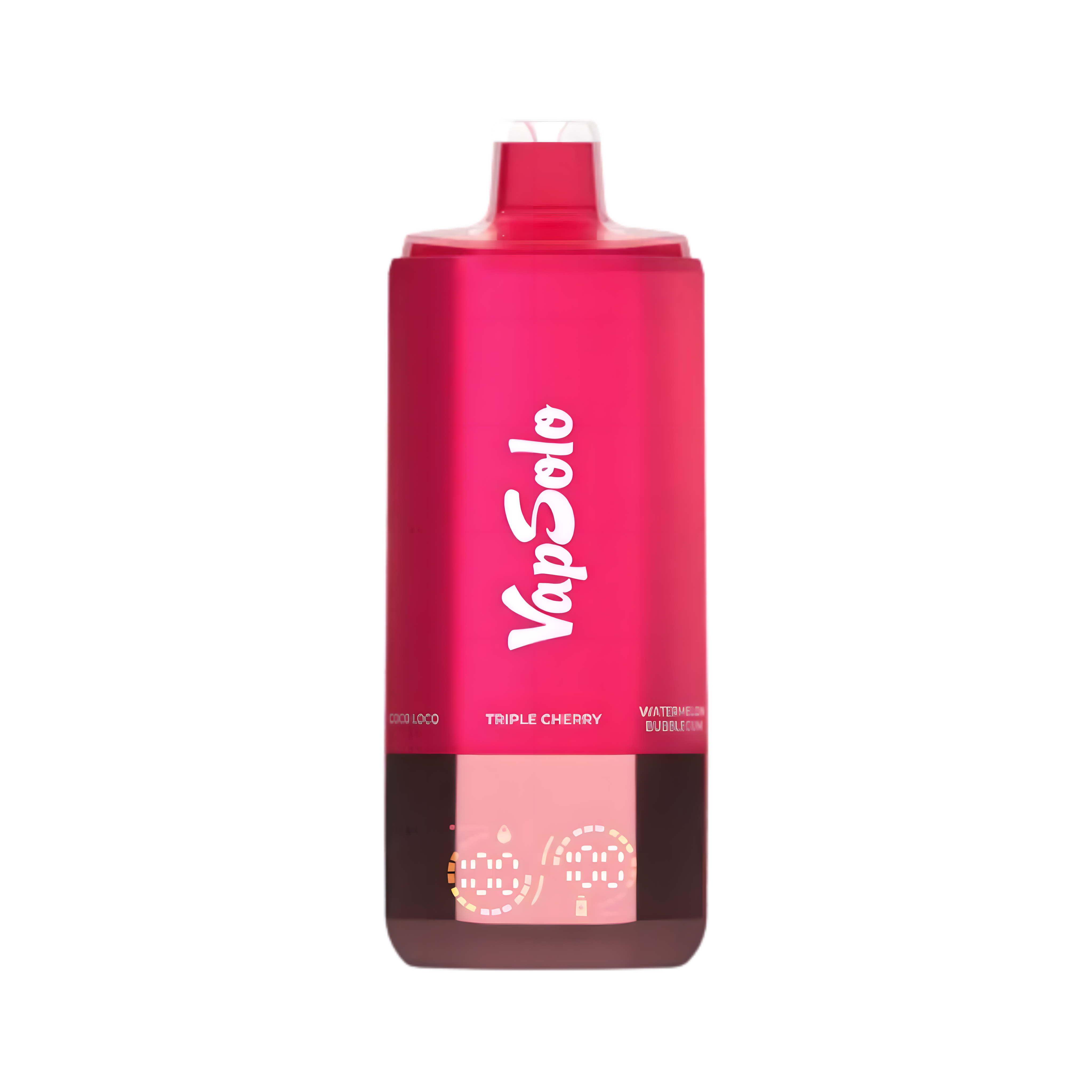 VAPSOLO SIXER TRIPLE CHERRY & WATERMELON BUBBLEGUM & JUICY PEACH ICE & GRAPEFRUIT REFRESHER & LOVE 66 & COCO LOCO 5% RECHARGEABLE