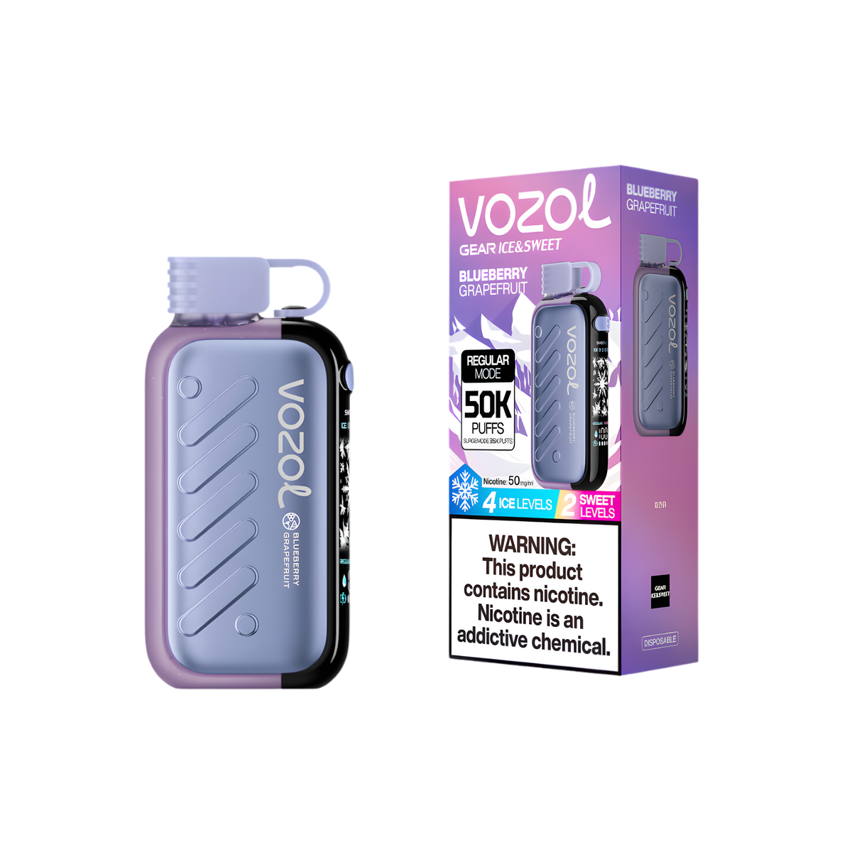VOZOL Gear Ice & Sweet 50000 BLUEBERRY GRAPEFRUIT 5%
