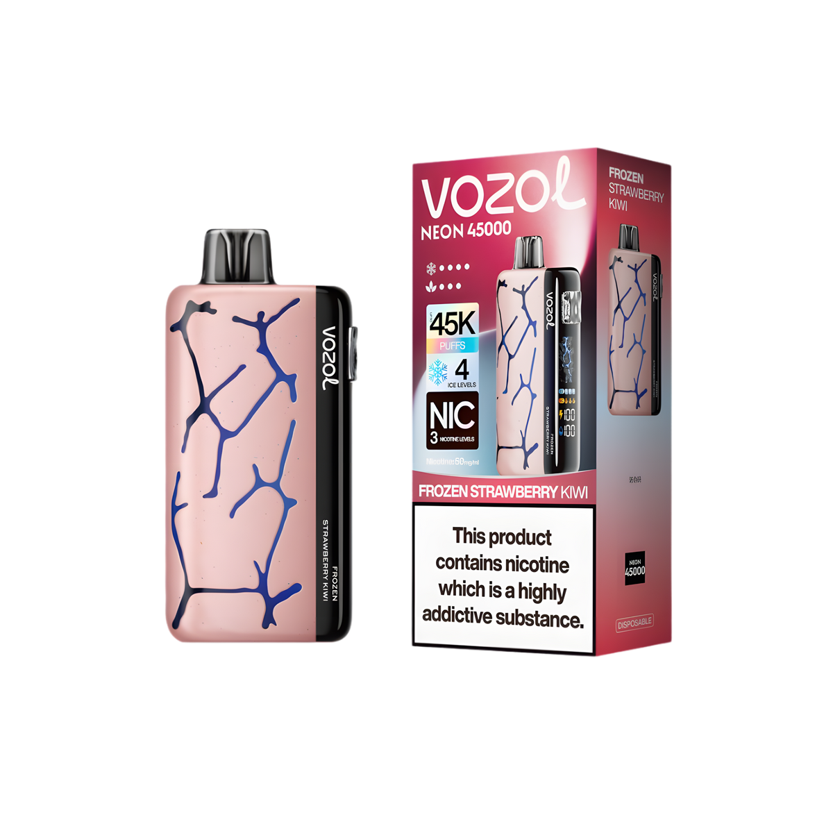 vozol-neon-45000-frozen-strawberry-kiwi - termék kép